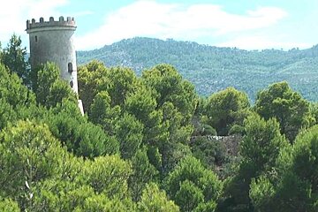 a photo of the castle on sa dragonera in majorca